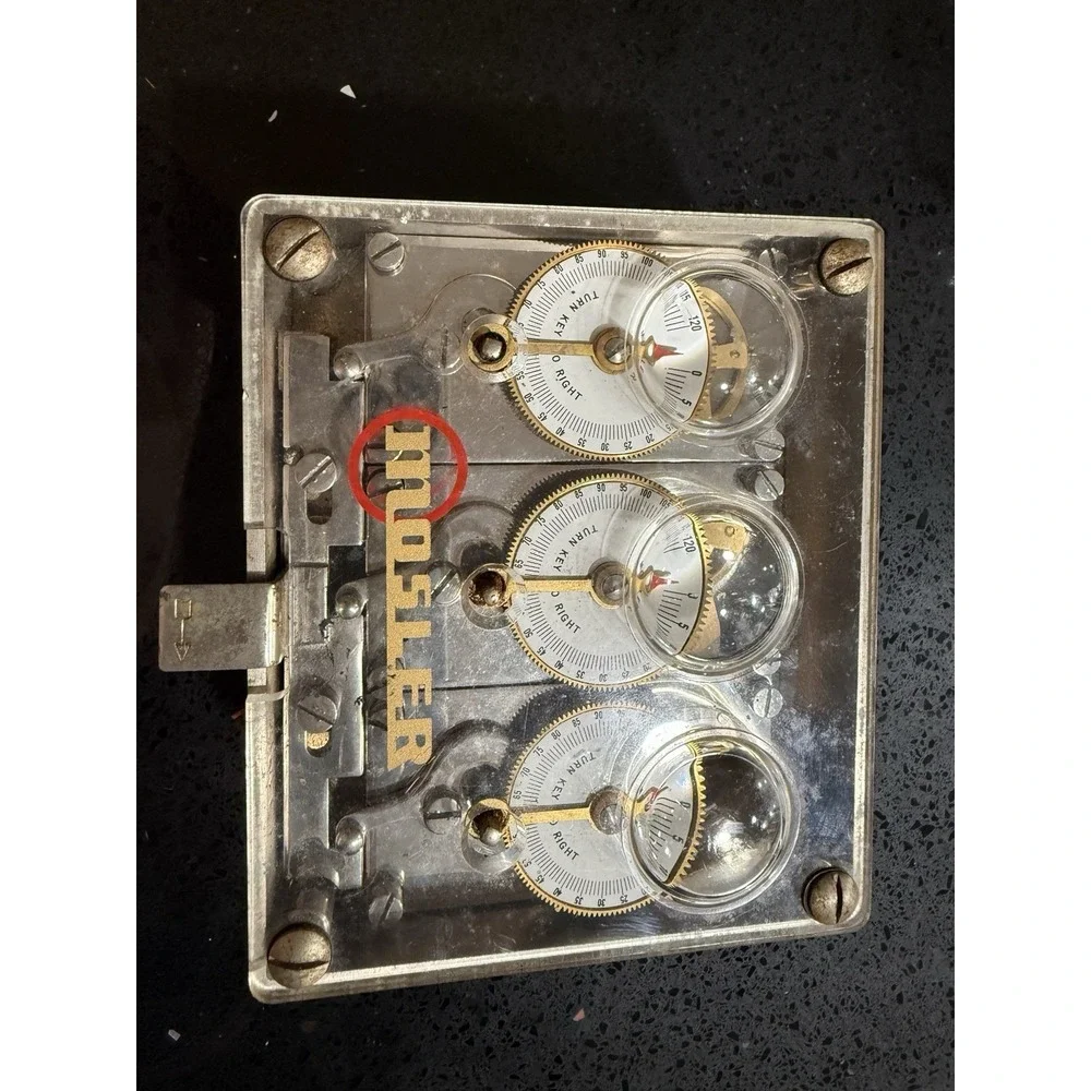 Mosler triple movement bank vault time lock